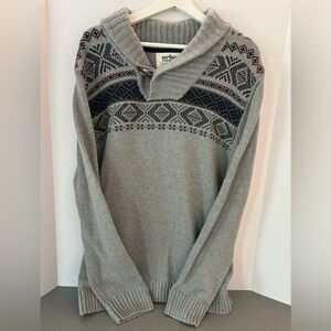 Urban pipeline Nordic sweater print men’s‎ extra large pull over Shaw col…